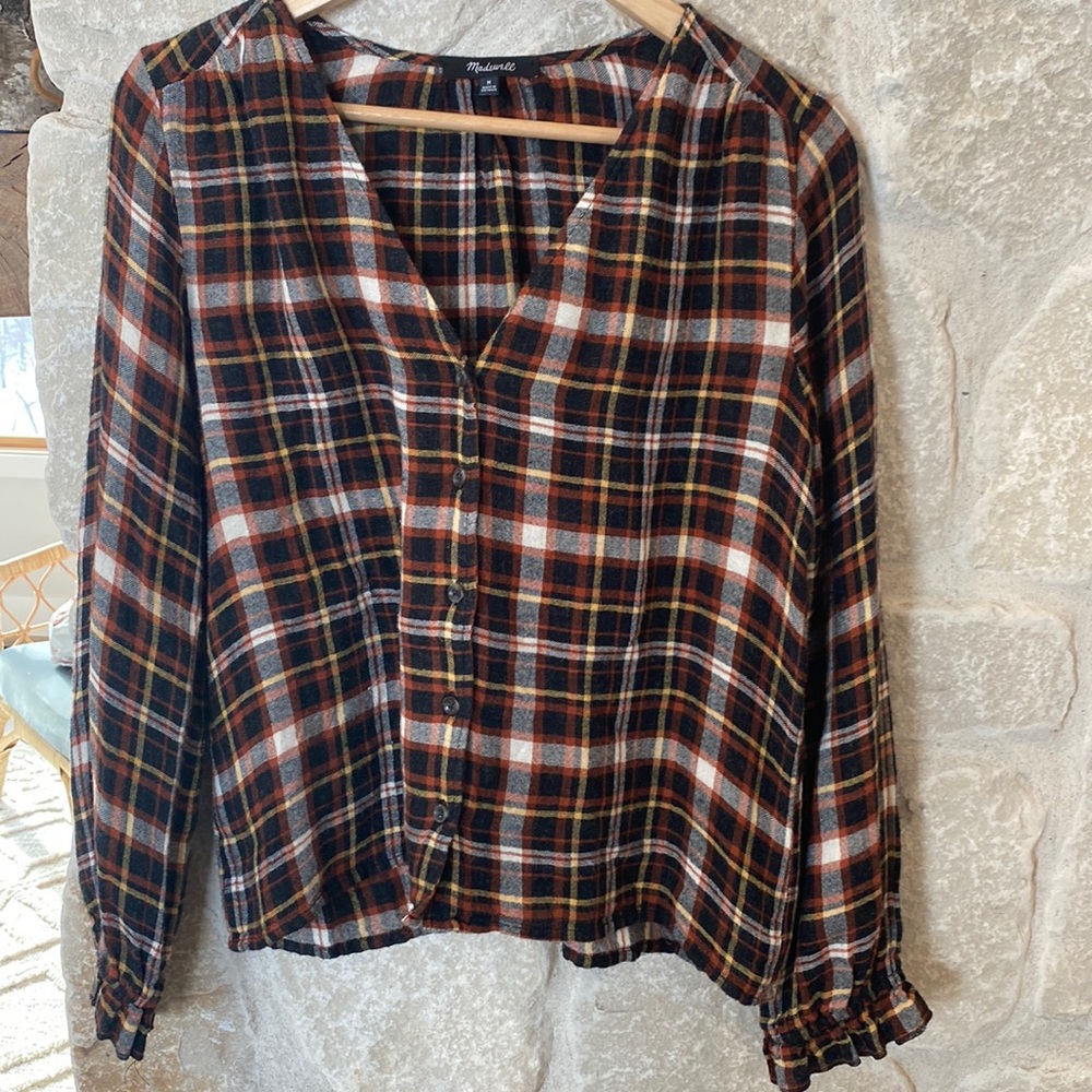 Madewell Flannel Blouse